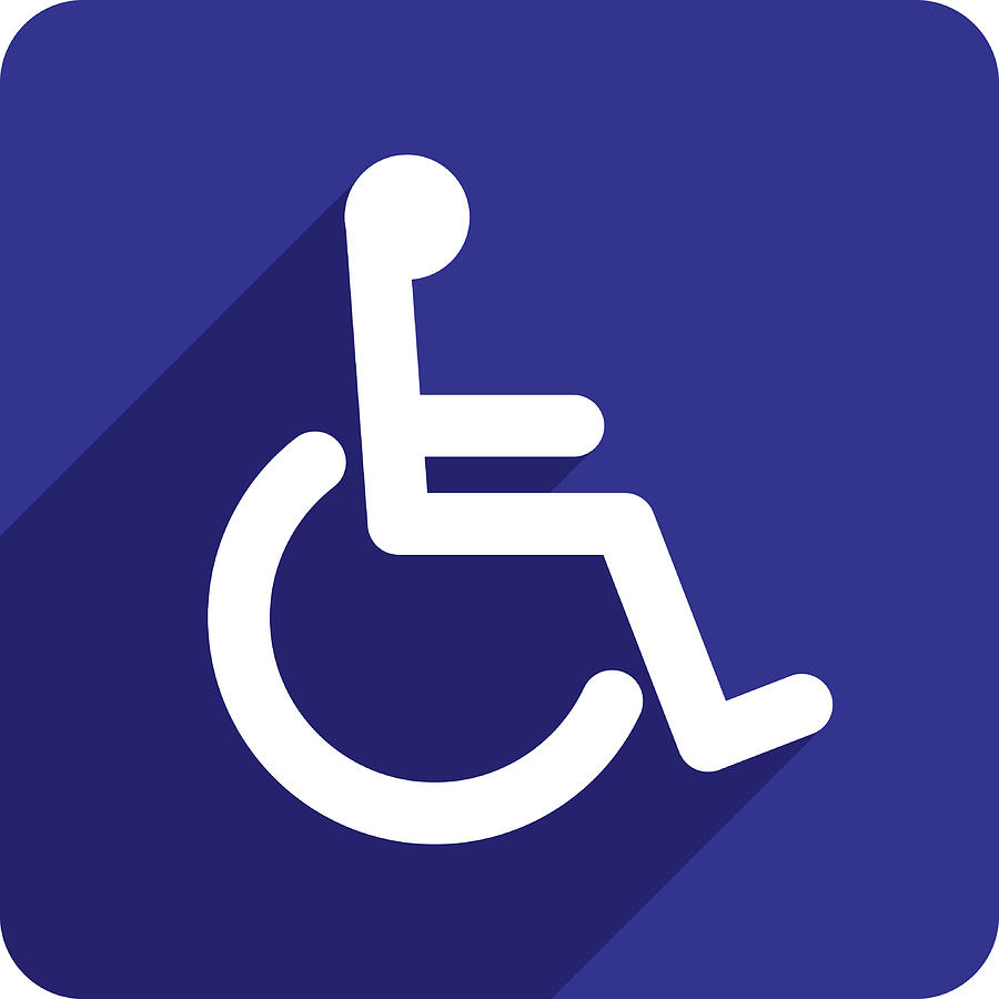 Wheelchair Icon Silhouette Drawing by JakeOlimb