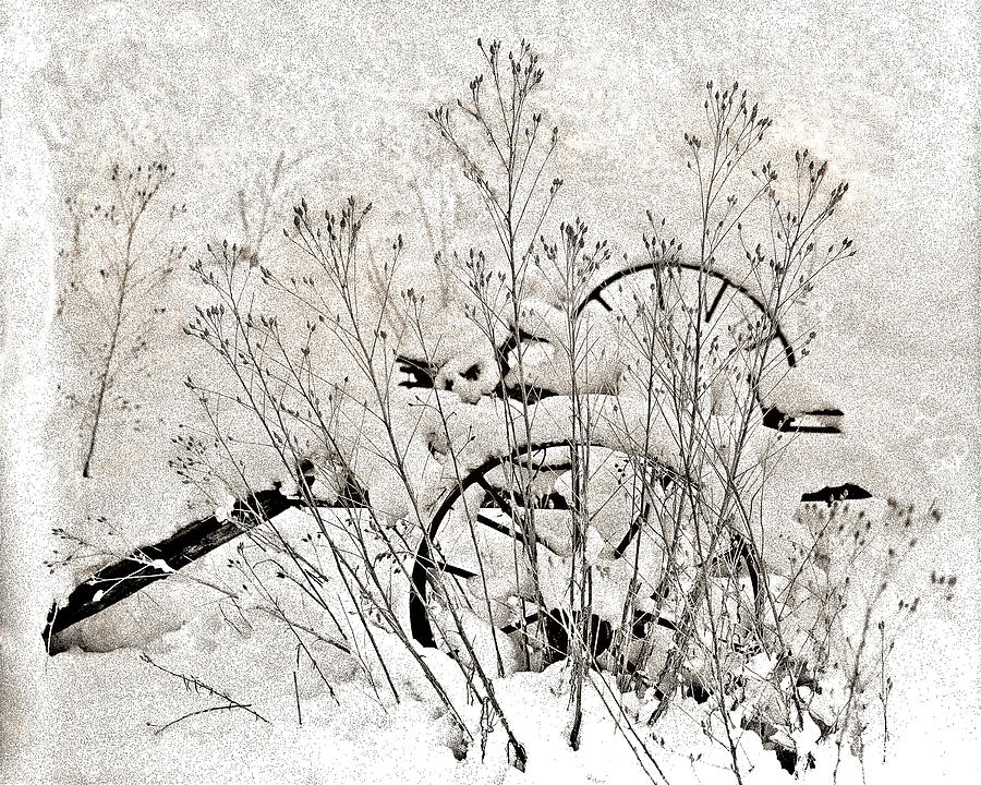 Wheels In Snow Photograph by Don Schimmel