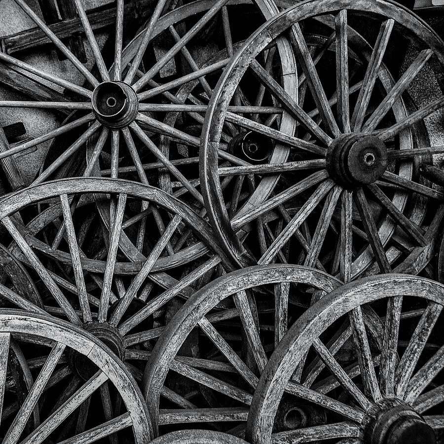 Wheels With Spokes Photograph by Yancho Sabev Art