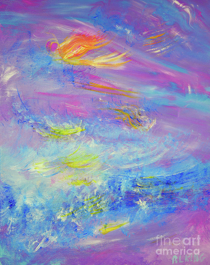 When Angels Fly II Painting by Robyn King