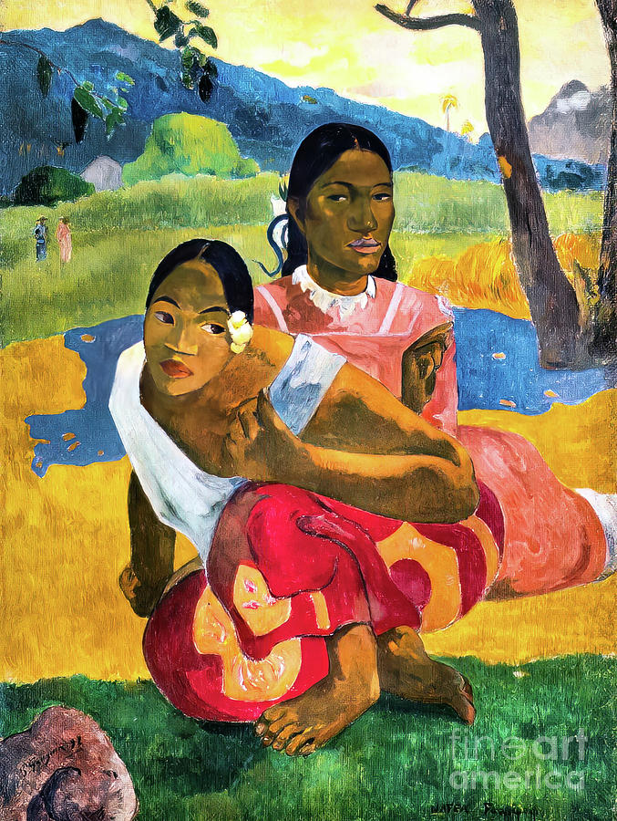 When Are You Getting Married by Paul Gauguin 1892 Painting by Paul ...