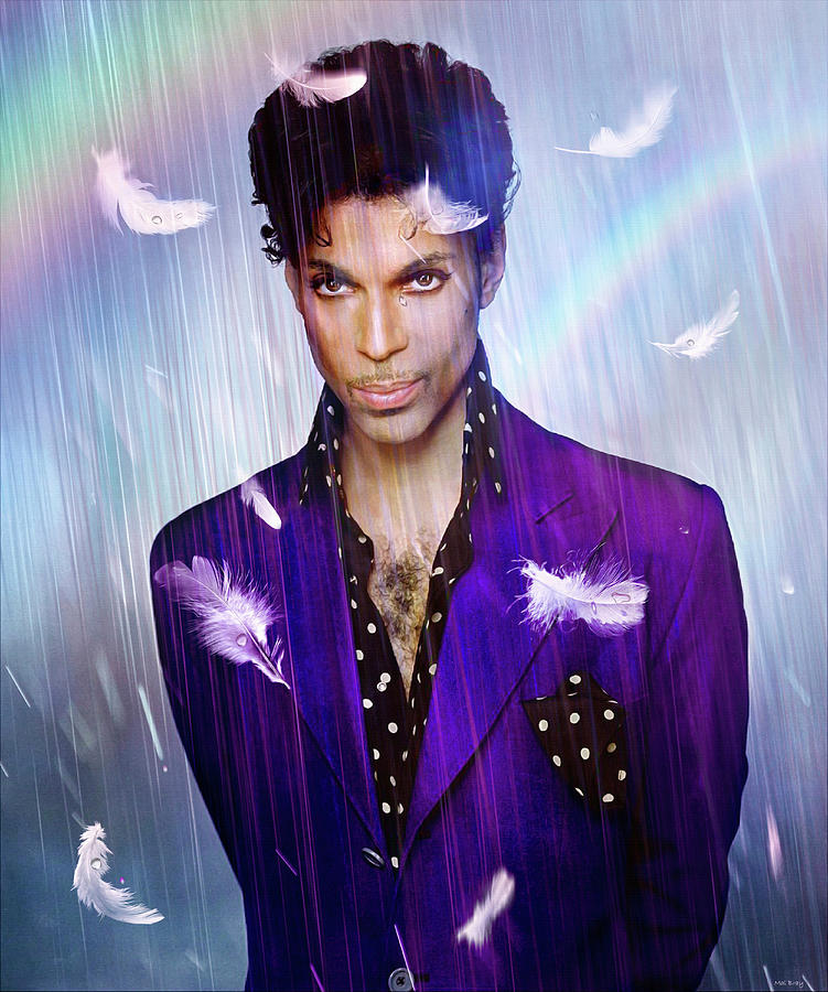 Prince Musician Mixed Media - When Doves Cry by Mal Bray