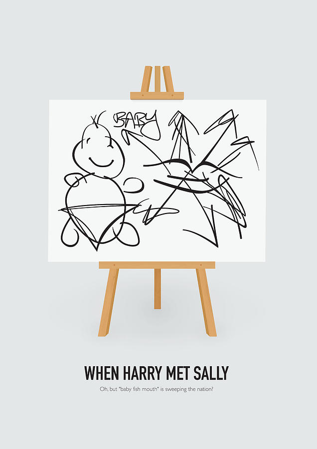 When Harry Met Sally - Alternative Movie Poster Digital Art by Movie Poster Boy