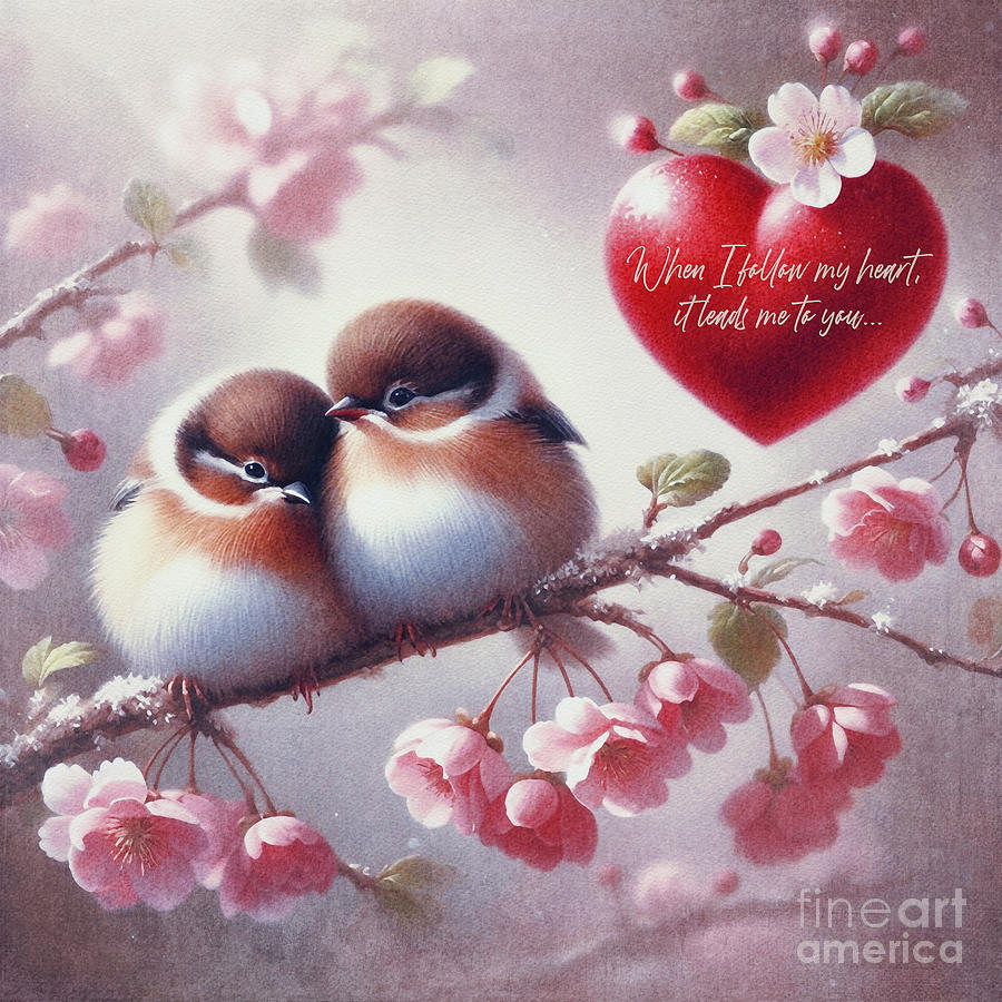 Valentines Day Digital Art - When I Follow My Heart... by Maria Angelica Maira