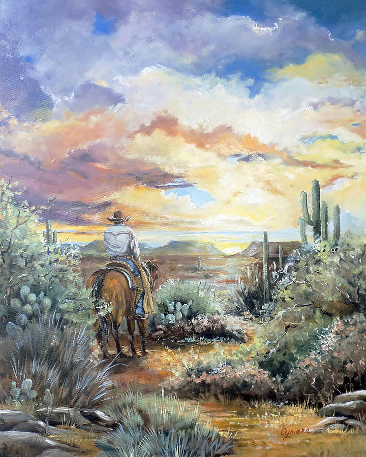 When Im found in the Desert Place Painting by Cynara Shelton