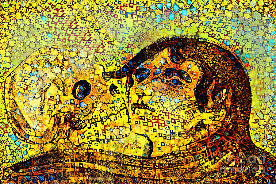 When Klimt Met Munch The Kiss of Death 20220323 Digital Art by Wingsdomain Art and Photography
