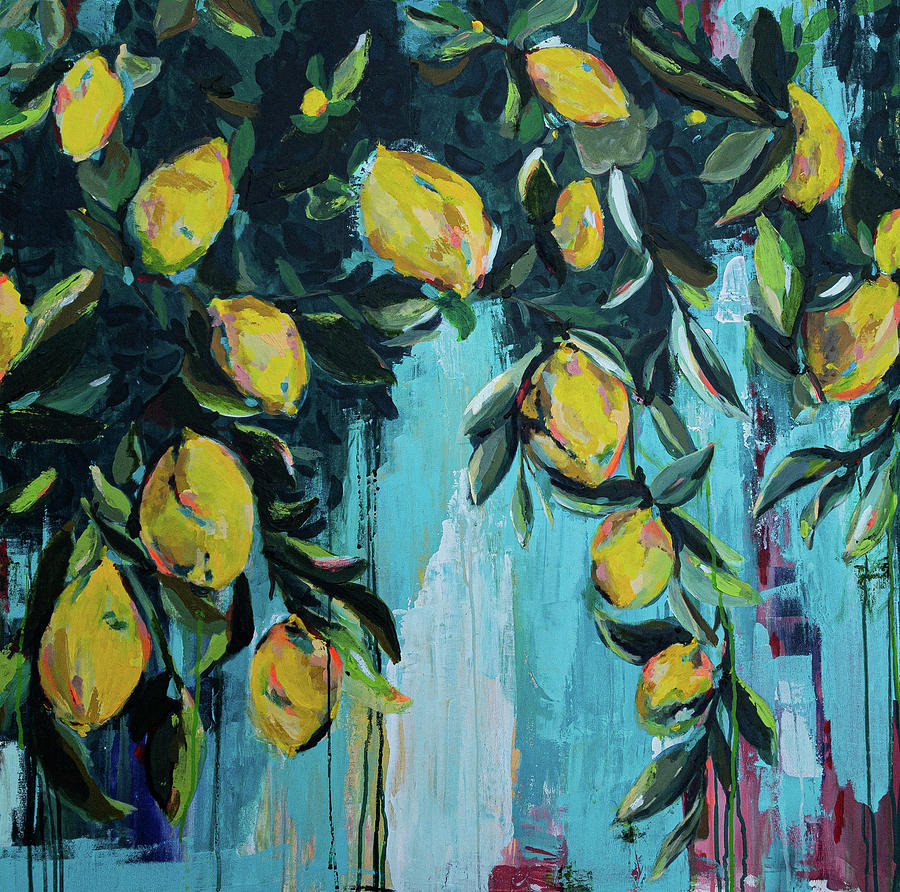 When Life Gives You Lemons.. Look For The Good. Painting by Karen Cole ...