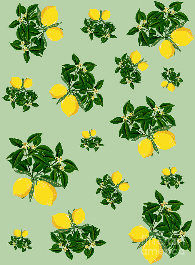 Lemon Digital Art - When life gives you lemons make lemonade by Just Janet Vos