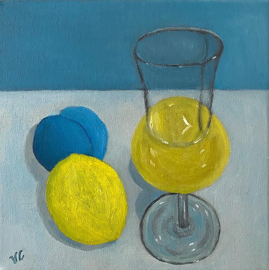 When life gives you lemons, make limoncello Painting by Victoria Lakes