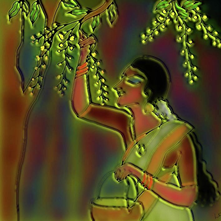 When My Golden Showers Bloomed Digital Art by Latha Gokuldas Panicker