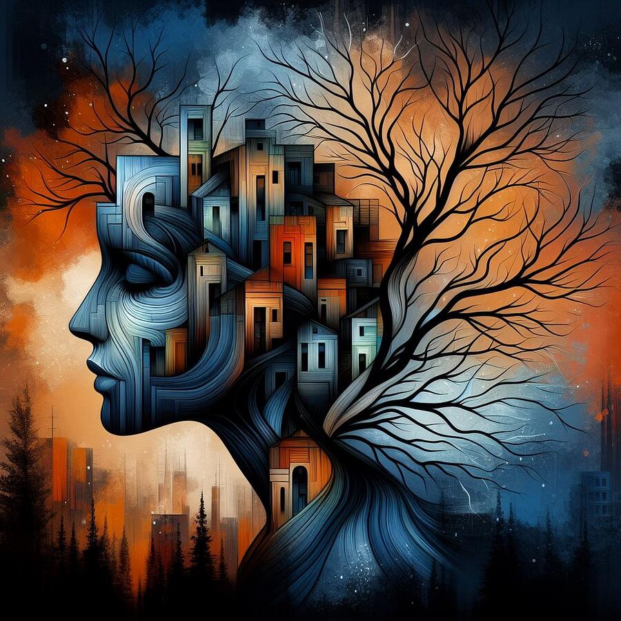 When Nature and Cityscape Collide in a Surreal Portrait Digital Art by Artfinity X When Nature and Cityscape Collide in a Surreal Portrait Digital Art by Artfinity X