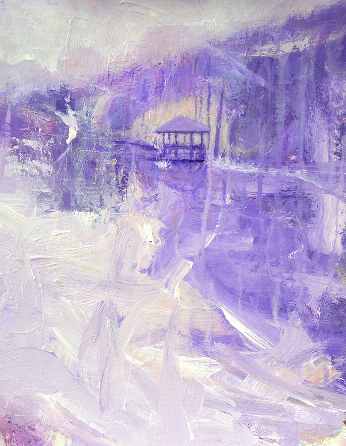 When The Deep Purple Falls Painting by Joe DiSabatino
