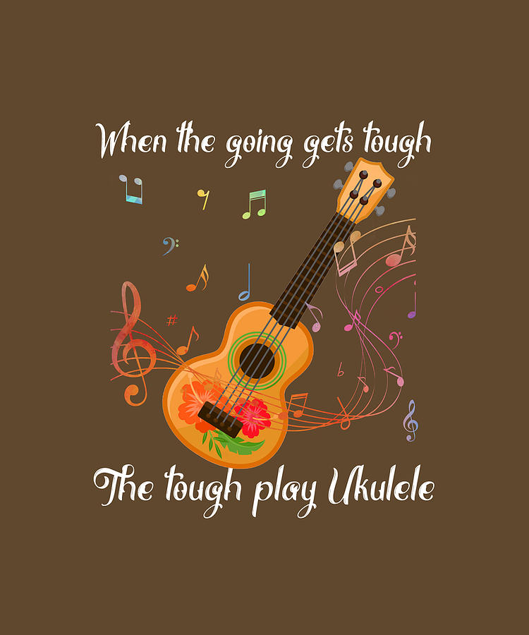 when-the-going-gets-tough-the-tough-play-ukulele-digital-art-by-felix