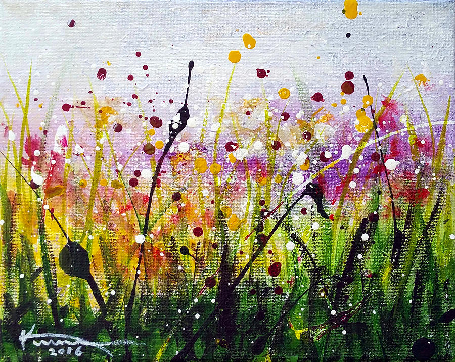 Flower Painting - When the Rain is Gone #7 by Kume Bryant