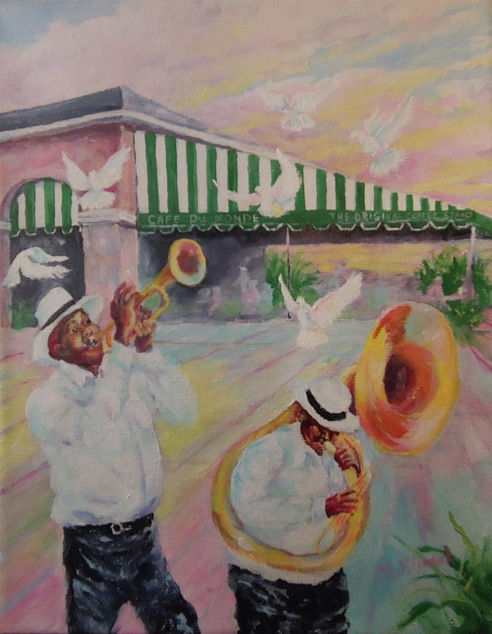 When the Saints Go Marching In--Cafe Du Monde Painting by ML McCormick