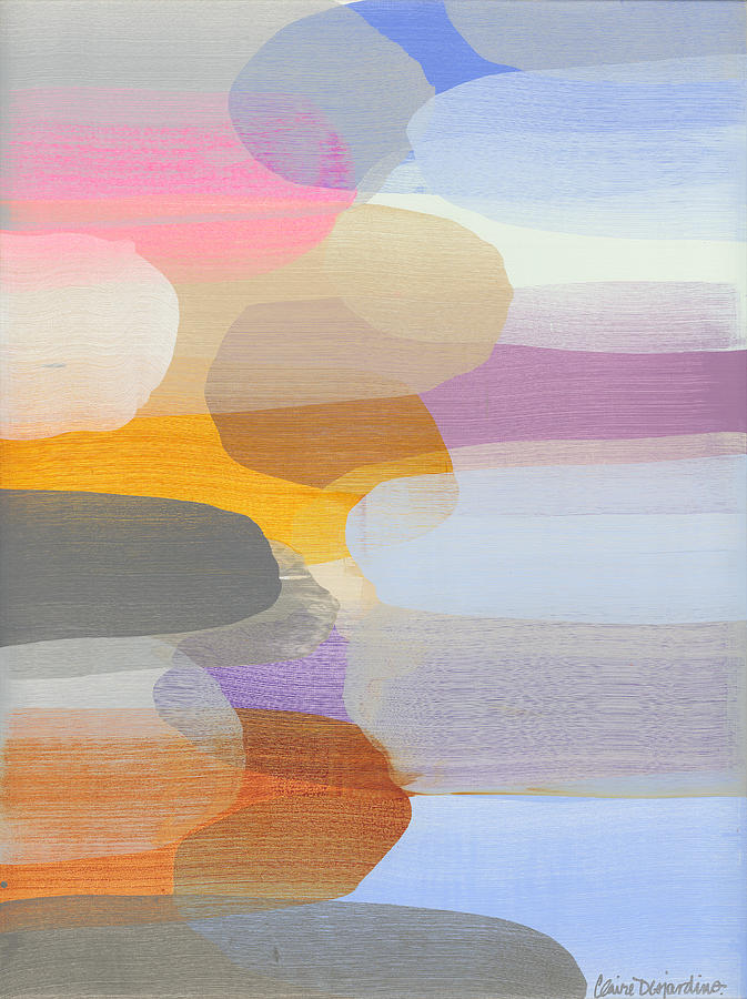 When the Sun Sets Painting by Claire Desjardins