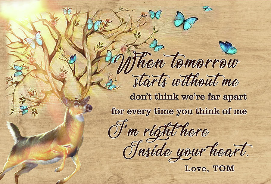 Wildlife Digital Art - When Tomorrow Starts Without Me Canvas Poster by Julien