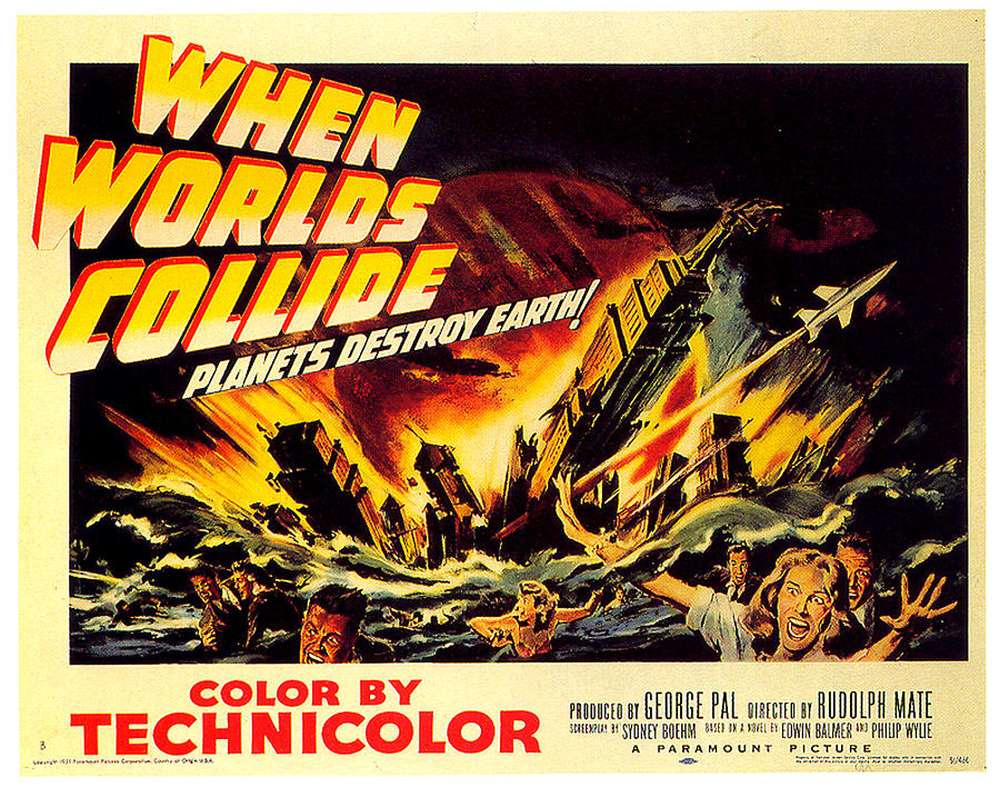 when Worlds Collide Poster 1951 Mixed Media