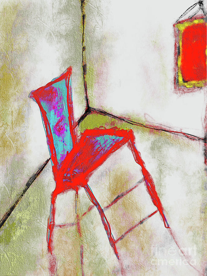 Abstract Drawing - Where Chairs Go 4 by Bill Owen