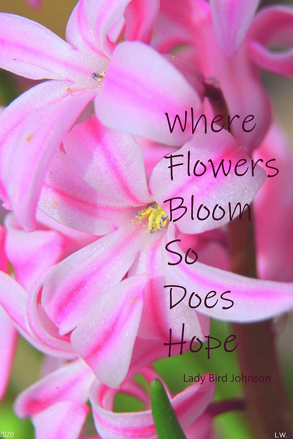 Where Flowers Bloom So Does Hope Photograph by Lisa Wooten