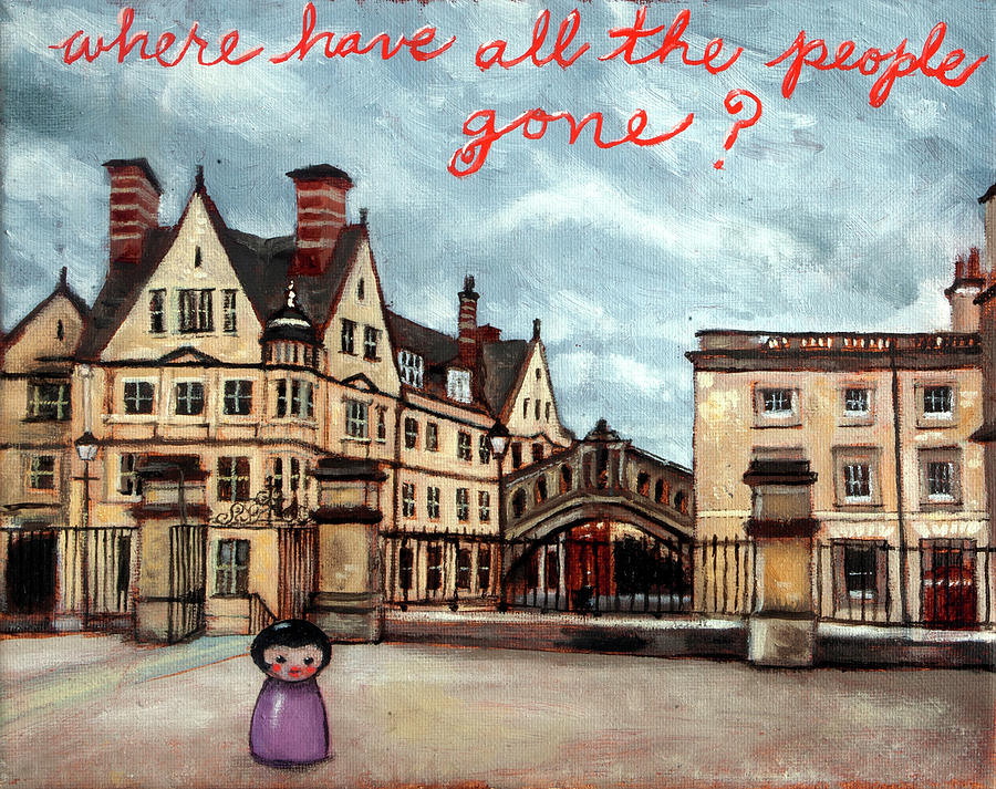 Where Have All the People Gone Painting by Pauline Lim