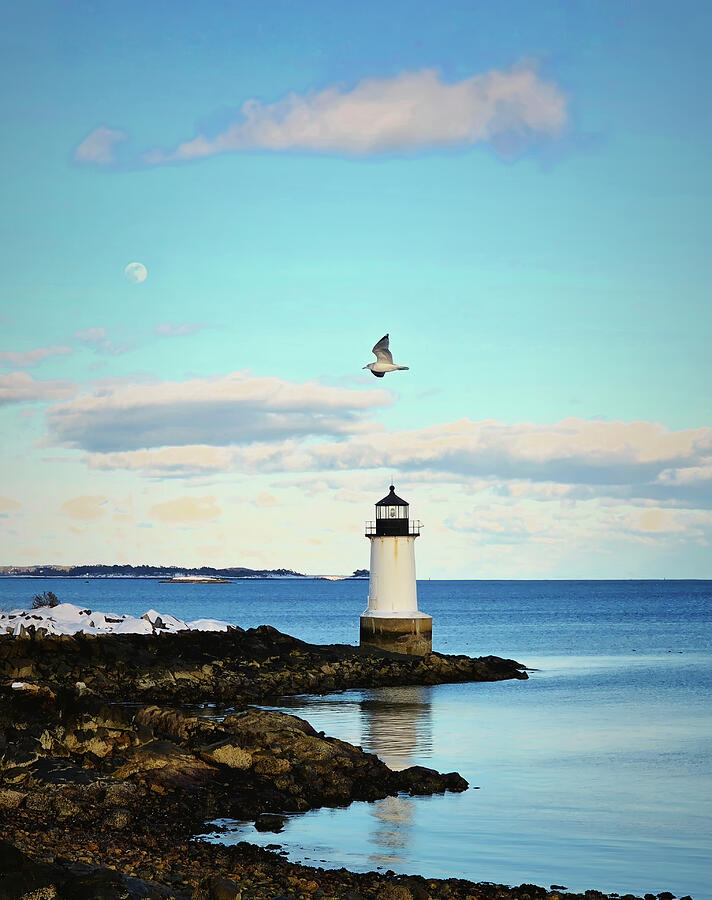 Where History Meets the Sea Fort Pickering Lighthouse on Winter Island Photograph by Jeff Folger Where History Meets the Sea Fort Pickering Lighthouse on Winter Island Photograph by Jeff Folger