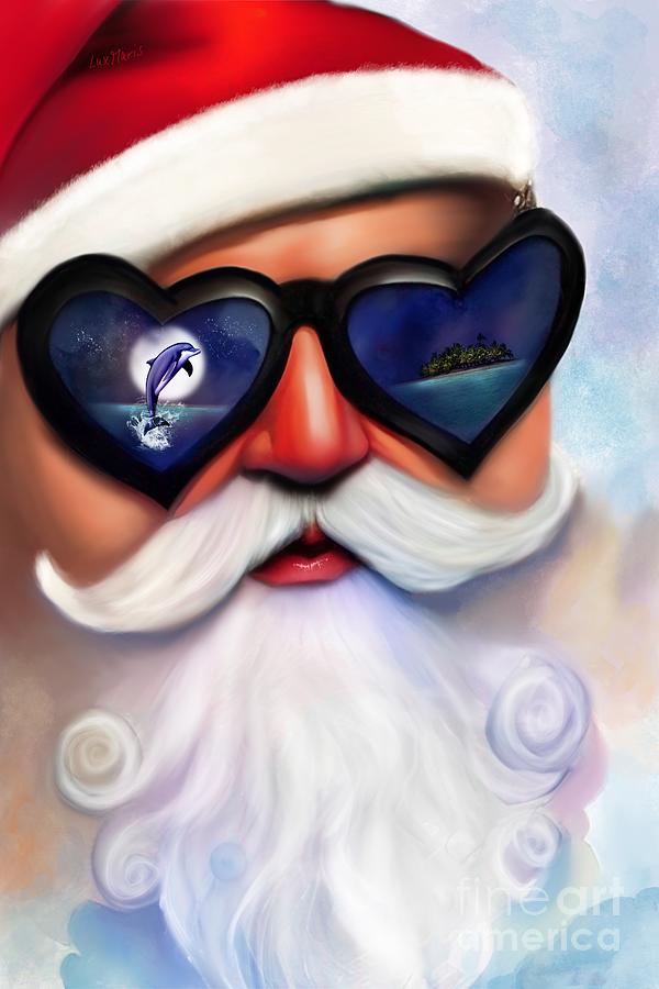 Christmas Painting - Where is Santa by Renate Janssen