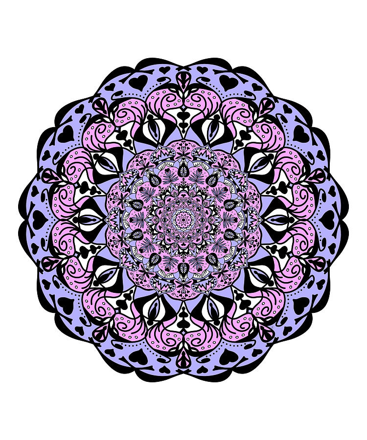 Where Love Grows Mandala Digital Art by Angie Tirado