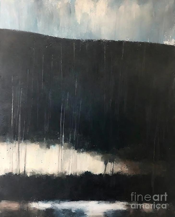Space Painting - Where the clouds fell down Painting sky space water clouds dark atmospheric abstract acrylic alcohol art artist artistic artwork backdrop background beautiful black bright brush closeup color by N Akkash