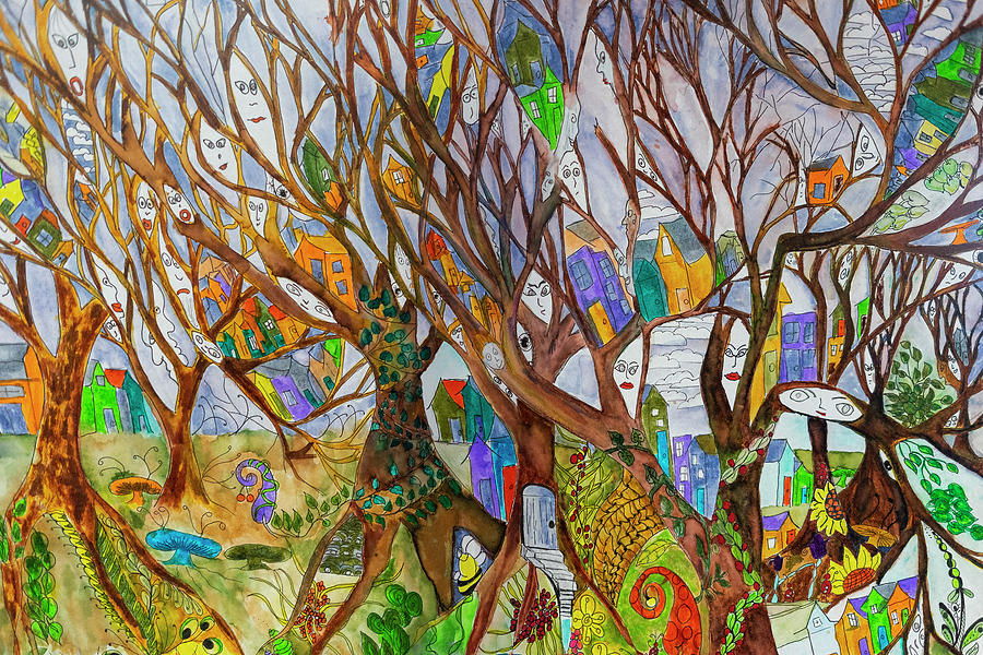 Where the Is Are  Painting by Cathy Anderson