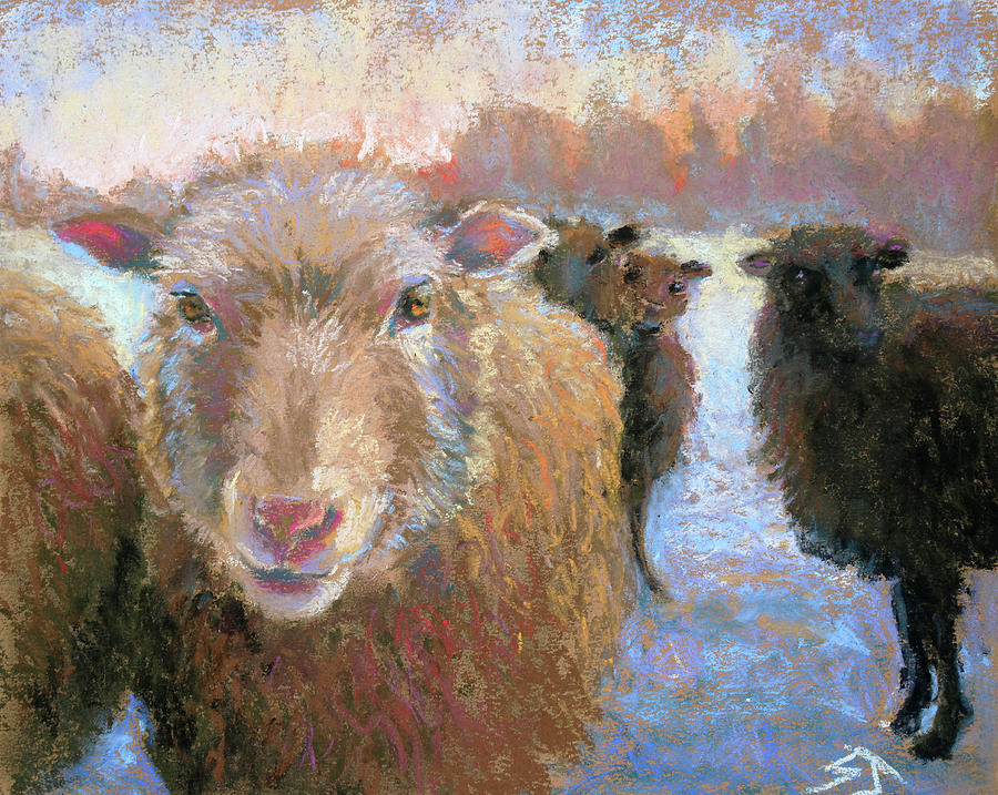 Where the Sheep Stand Still Painting by Susan Jenkins