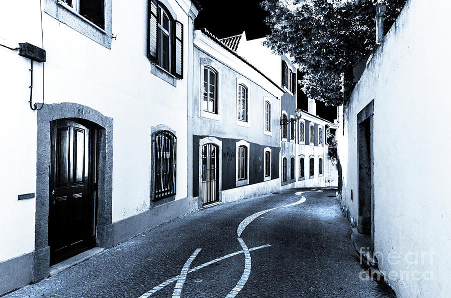 Where the Street Leads in Cascais Photograph by John Rizzuto