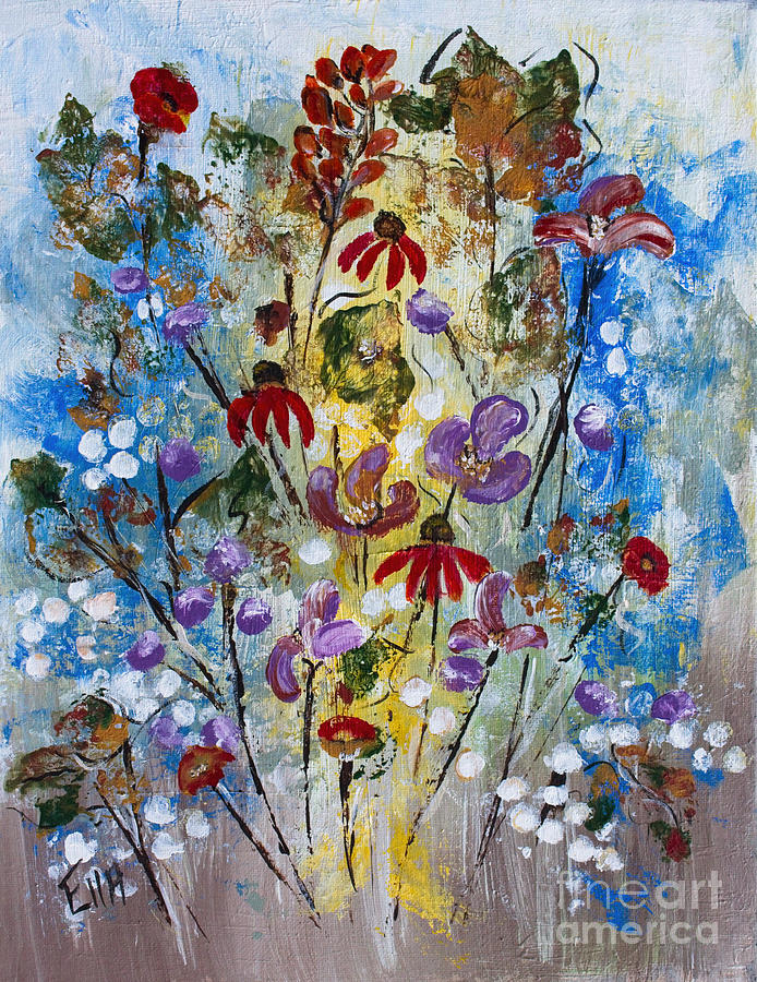 Where the Wild Flowers Grow Painting by Ella Kaye Dickey