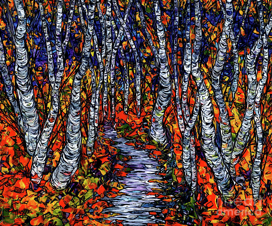 Where will the path lead? Painting by Tracy Levesque