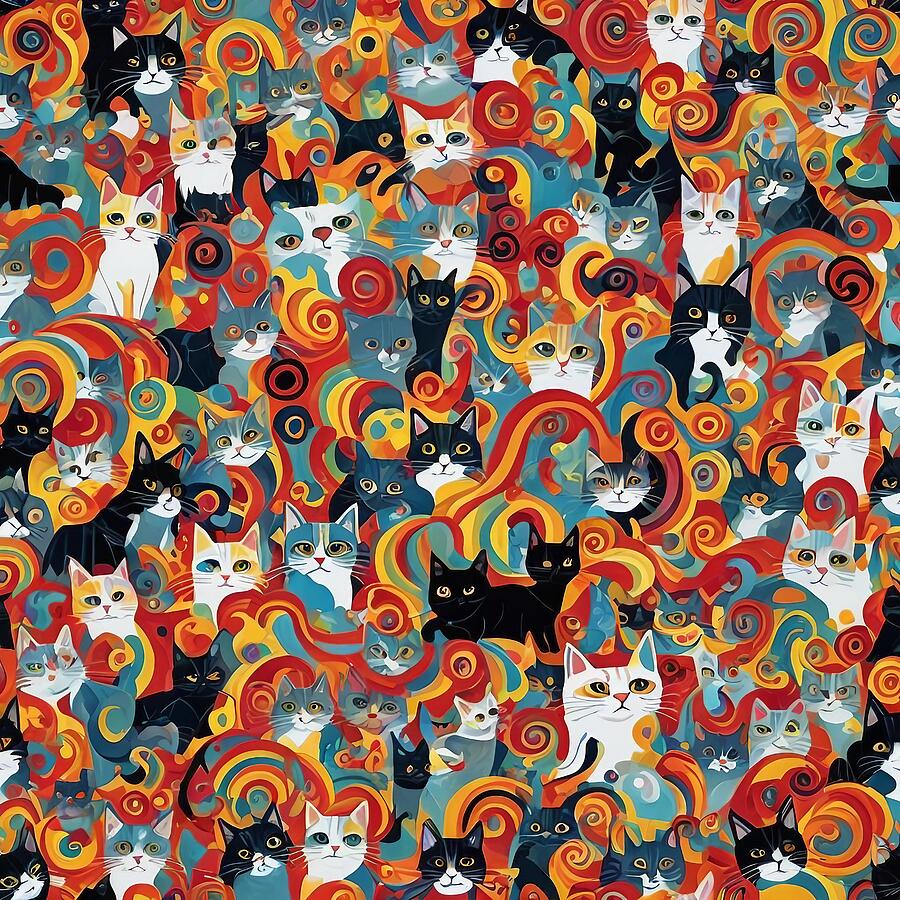 Wheres Waldo Cat Digital Art by Stephanie Fischer Wheres Waldo Cat Digital Art by Stephanie Fischer