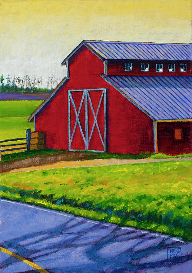 Whidbey Barn #4 Painting by Stacey Neumiller