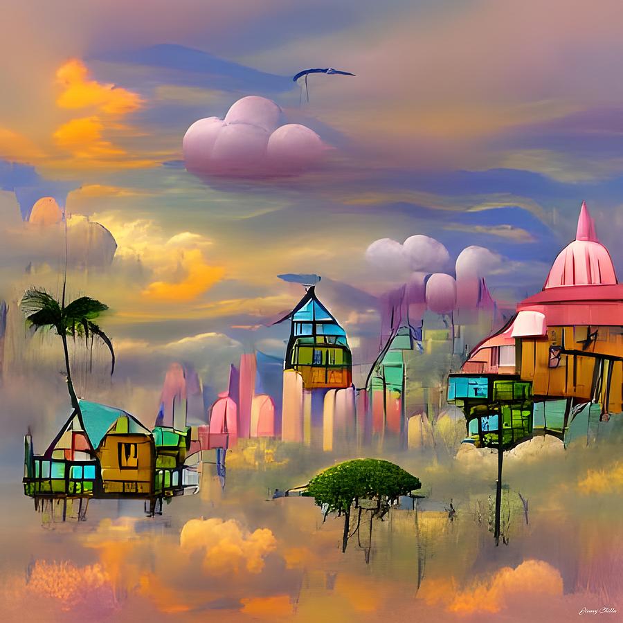 Whimsical Amazon City by Jimmy Chilla Digital Art by Jimmy Chilla ...