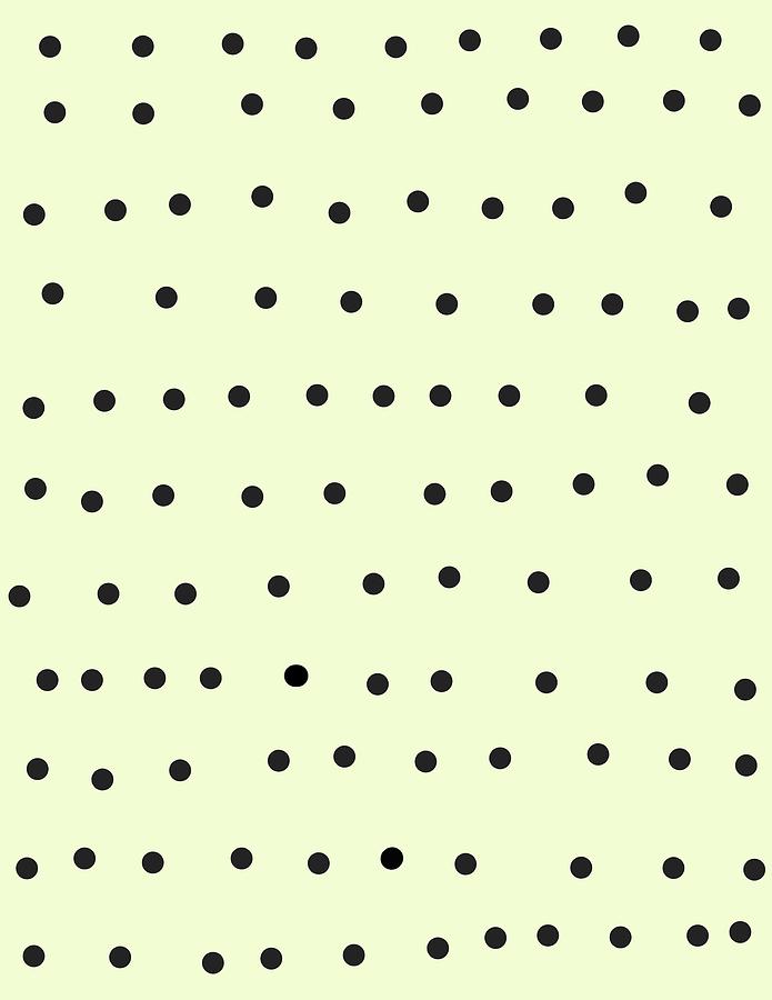 Whimsical Black Polka Dots On Cream Digital Art by Ashley Rice