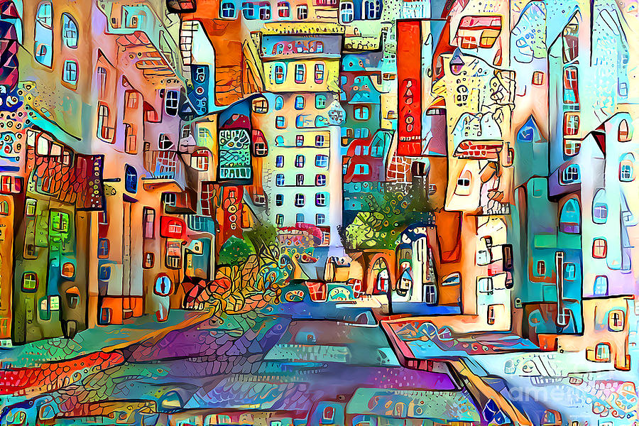 Whimsical Cityscape San Francisco Maiden Lane 20210412 Photograph by Wingsdomain Art and Photography