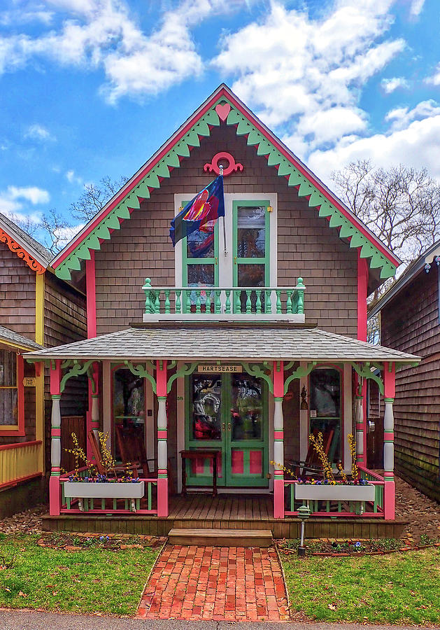 Whimsical Gingerbread House of Marthas Vineyard Photograph by Juergen Roth