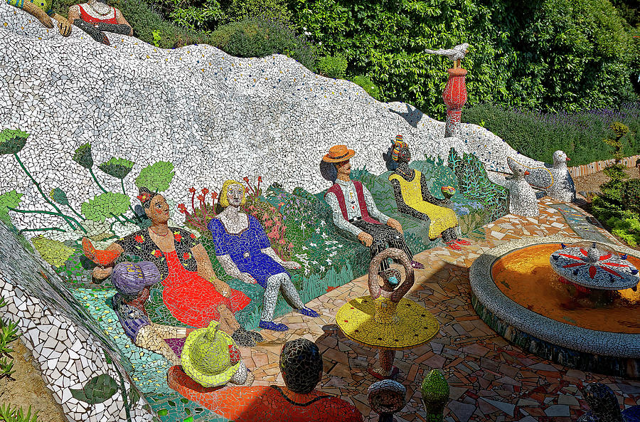 Whimsical Mosaic Scene Photograph by Sally Weigand