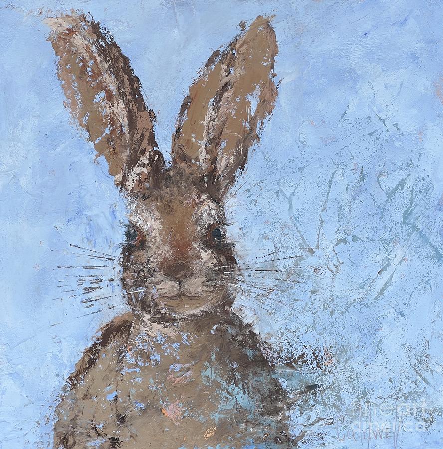 Whimsical Rabbit by Patricia Caldwell Painting by Patricia Caldwell