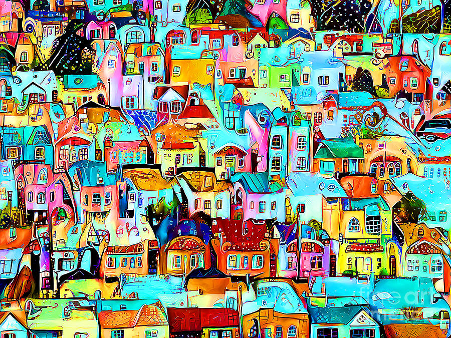Whimsical San Francisco Houses In The Hills 20210310 Photograph by Wingsdomain Art and Photography