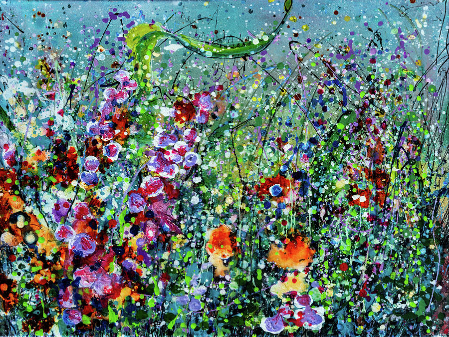 Whimsical Spring  Painting by OLena Art