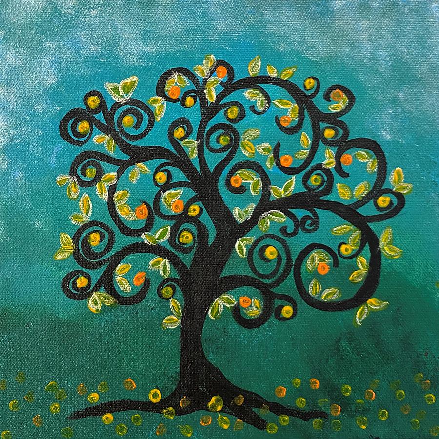 Whimsical Tree Painting by Nancy Sisco