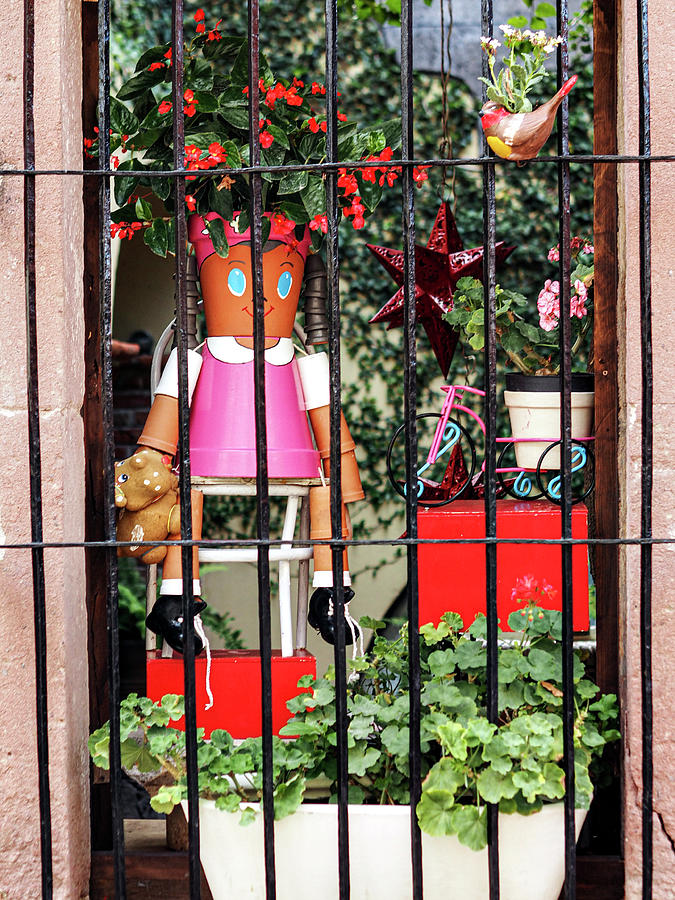 Whimsical Window Dressing in San Miguel De Allende Photograph by Rebecca Dru
