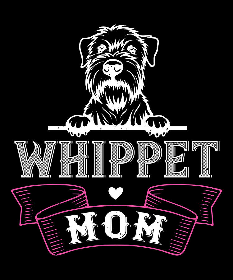 Womens Best Dog Mom Ever Whippet Mother's Day Gift Poster