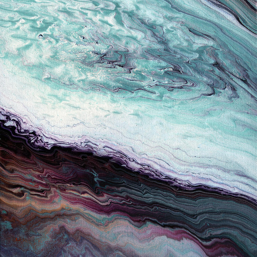 Abstract Painting - Whirling Sea by Laura Iverson