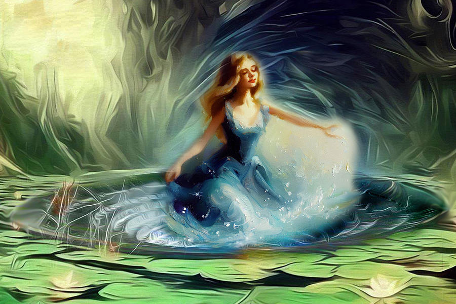 Whirlpool Nymph Digital Art by Lisa Yount