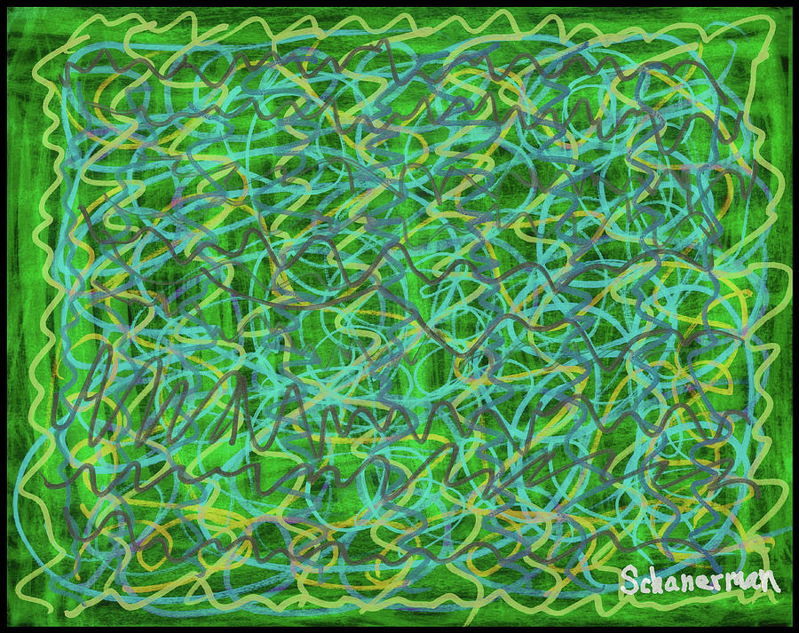 Whirly Twirly Invert Drawing by Susan Schanerman